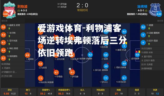 爱游戏体育-利物浦客场逆转埃弗顿落后三分依旧领跑