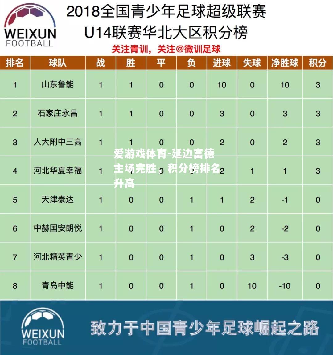 爱游戏体育-延边富德主场完胜，积分榜排名升高